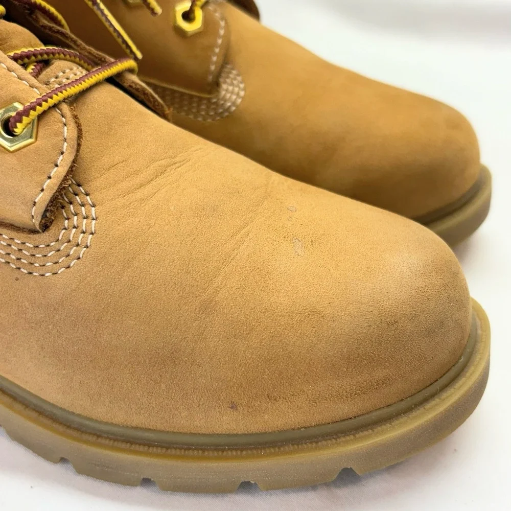 Timberland Premium 6 Inch Waterproof Boots Color Wheat Nubuck Womens size 9M